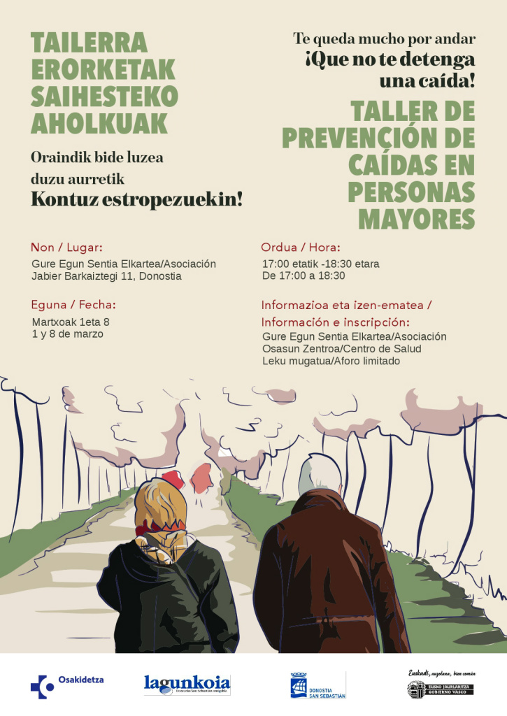 Cartel de Prevención de caídas