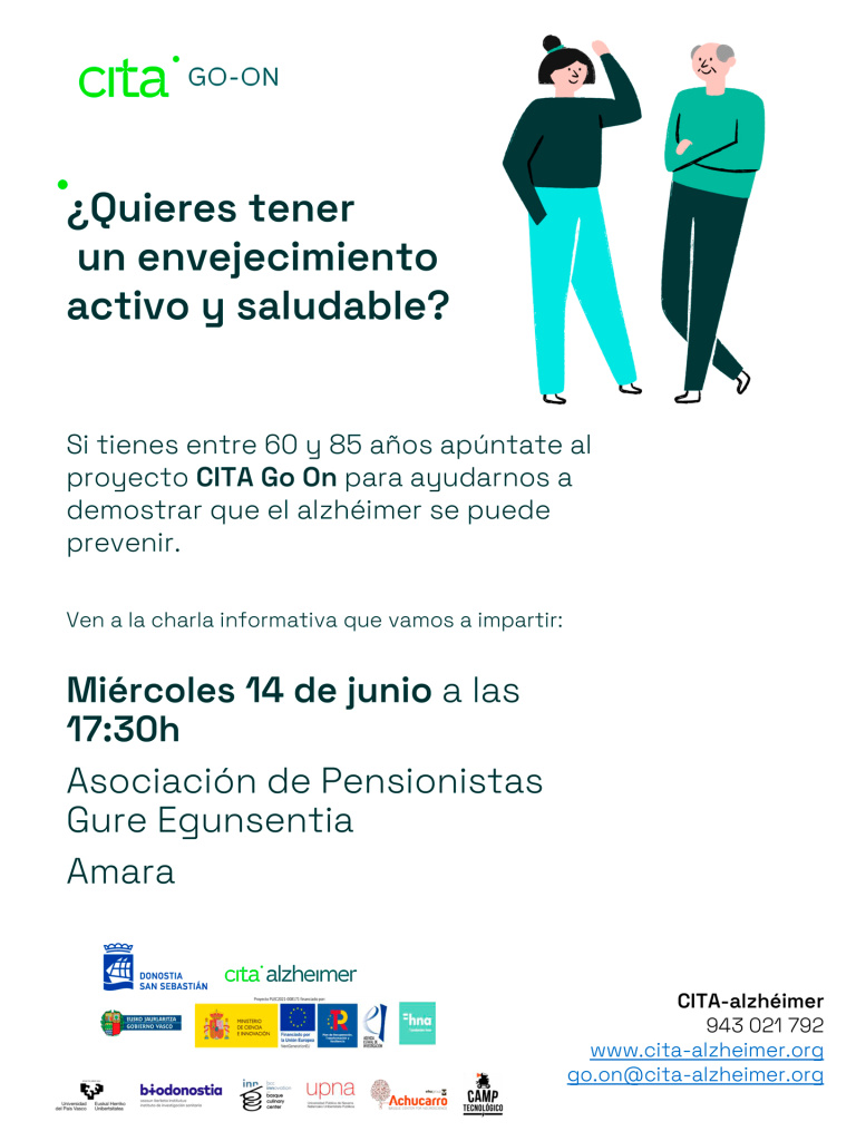 Cartel sobre la Charla del Alzheimer