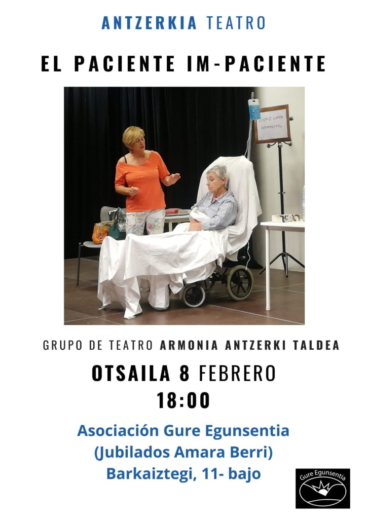 Cartel de Teatro El Paciente im-paciente