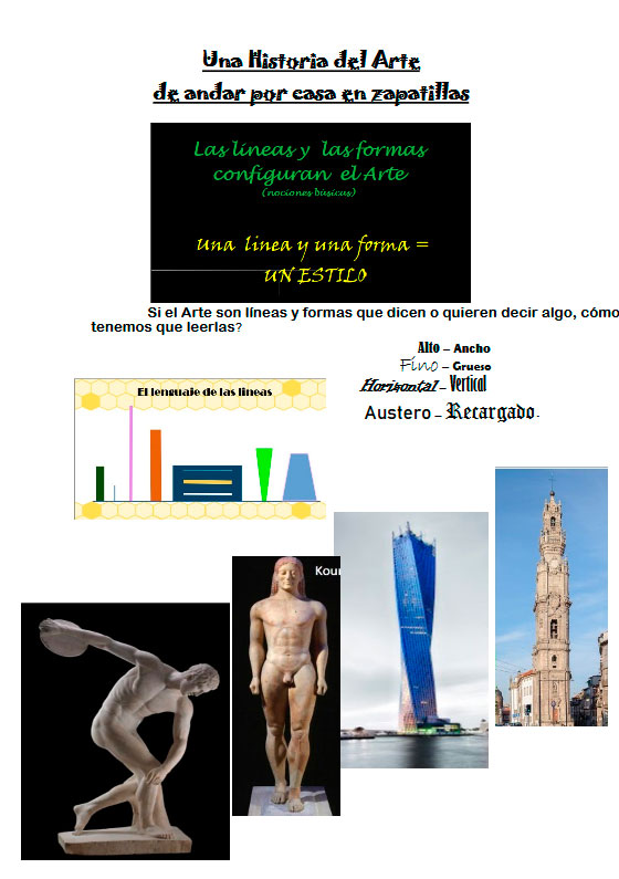 Varias imágenes de esculturas